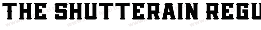 The Shutterain Regul字体转换